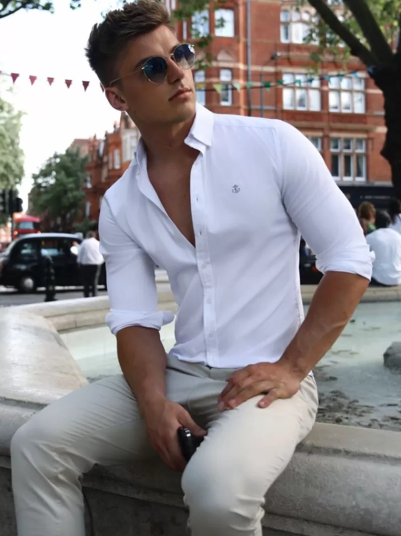 Aylsham Fitted Stretch Shirt*Blakely Clothing Cheap