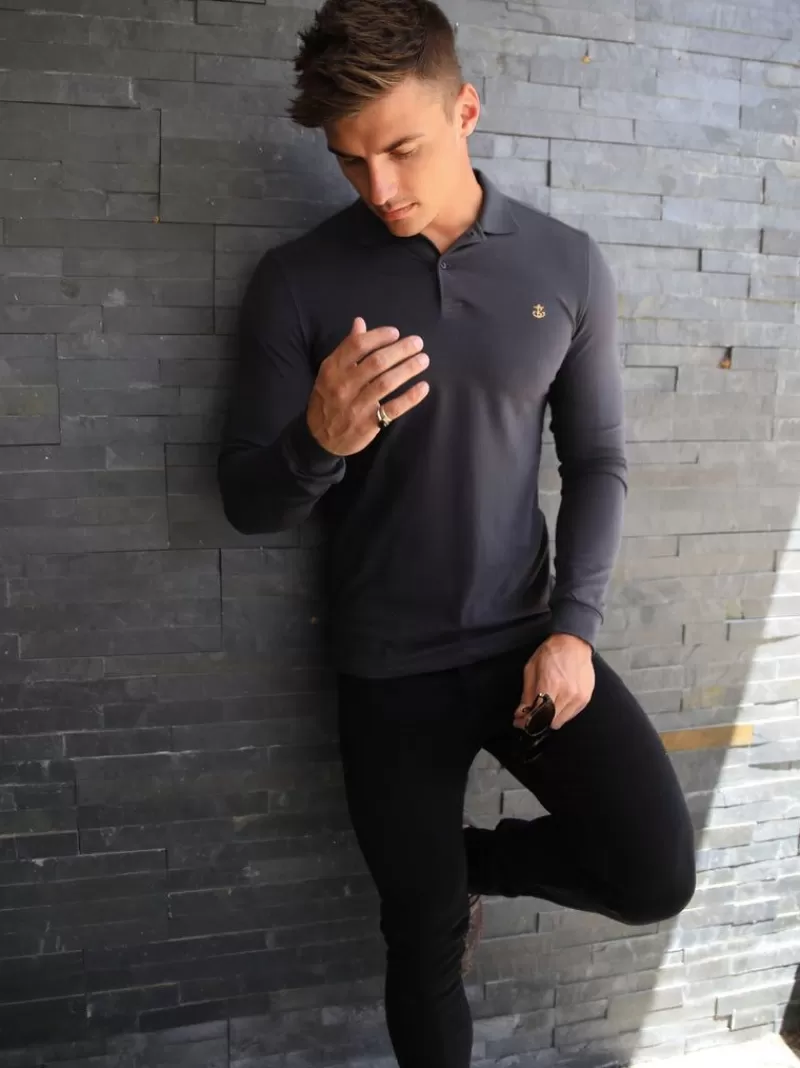 Harrow Long-Sleeve Polo*Blakely Clothing Sale