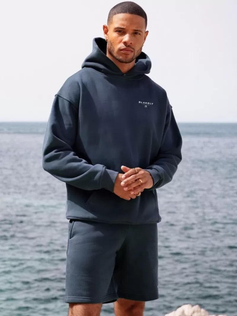 Riviera Initial Relaxed Hoodie*Blakely Clothing Flash Sale