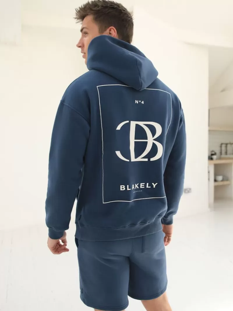 Riviera Initial Relaxed Hoodie*Blakely Clothing Flash Sale