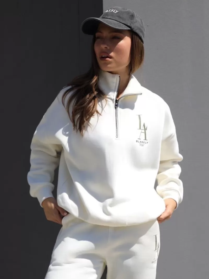 Studio 1/4 Zip Jumper*Blakely Clothing Outlet