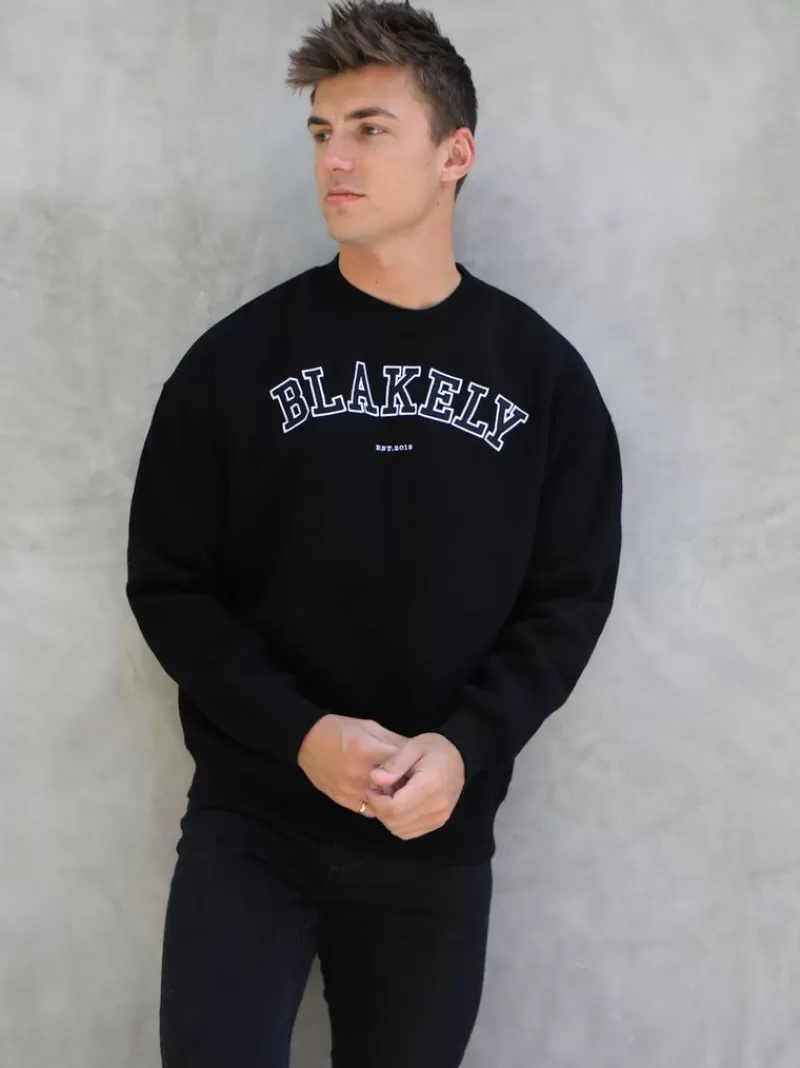 Varsity Relaxed Jumper*Blakely Clothing Outlet